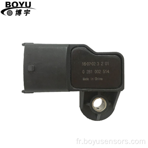 Capteur de pression d&#39;air d&#39;admission pour Fiat/Chevrolet MAP 0281002514